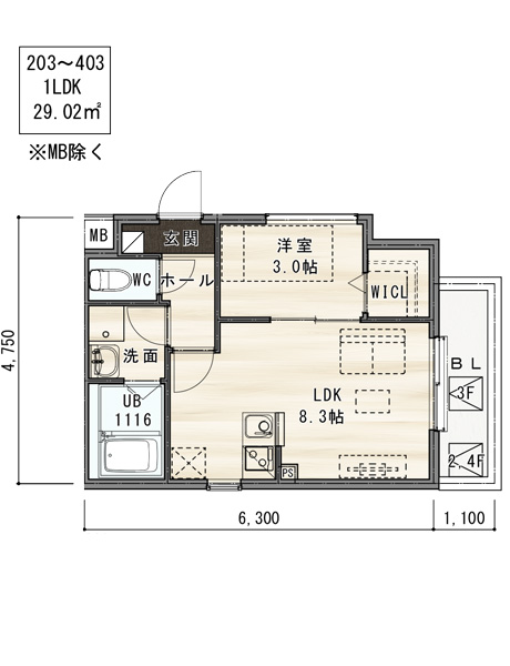 203～403｜間取り