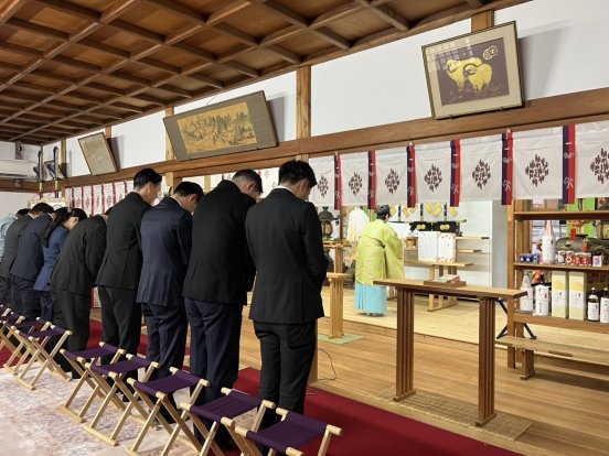 【(仮称)大阪市東成区東今里２丁目計画】安全祈願祭の模様